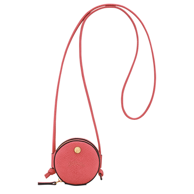 &Eacute;pure Coin purse with cord , Shrimp - Leather