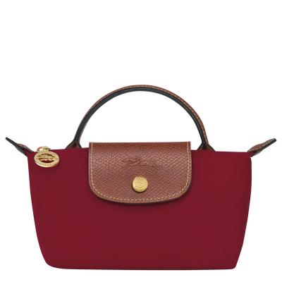 Le Pliage Original Pouch with handle , Red - Recycled canvas