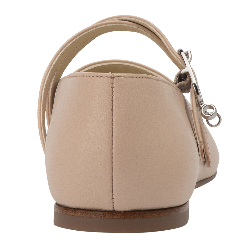 Le Foulonn&eacute; Ballerinas , Cream - Leather  - View 4 of  5