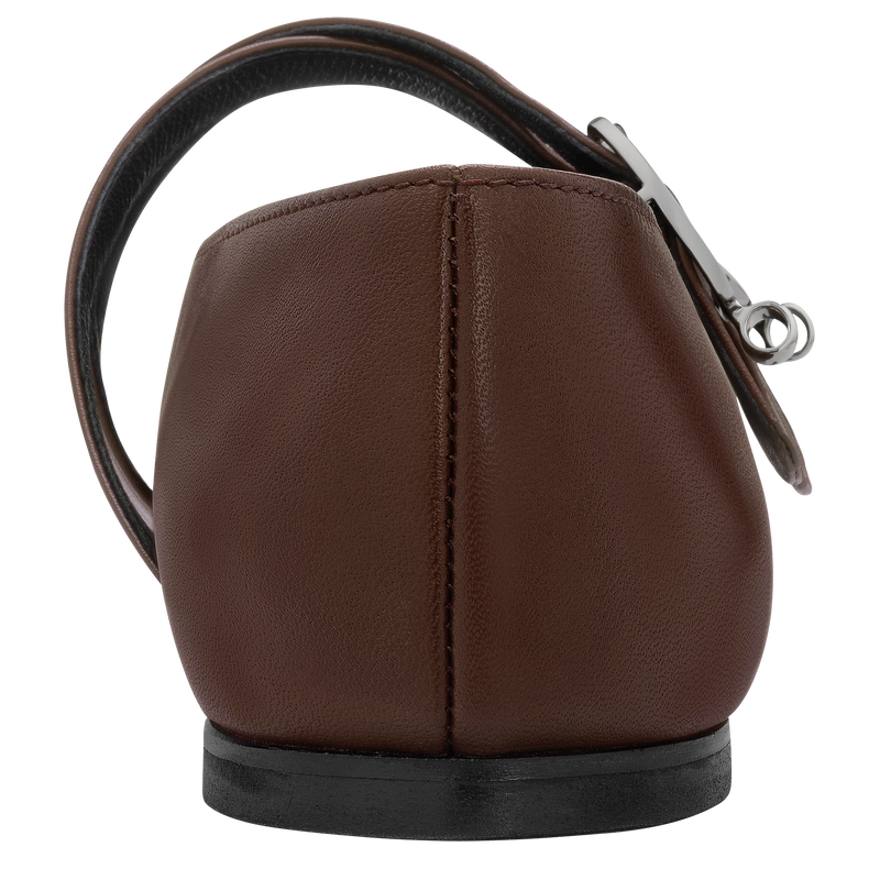 Le Foulonn&eacute; Ballerinas , Mocha - Leather  - View 3 of  4