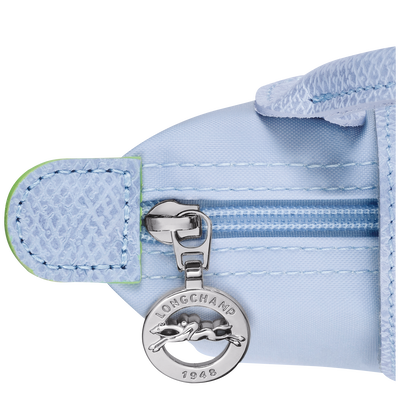Le Pliage Green Pouch with handle, Sky Blue