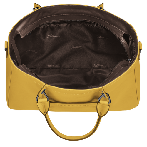 Longchamp yellow sales leather bag