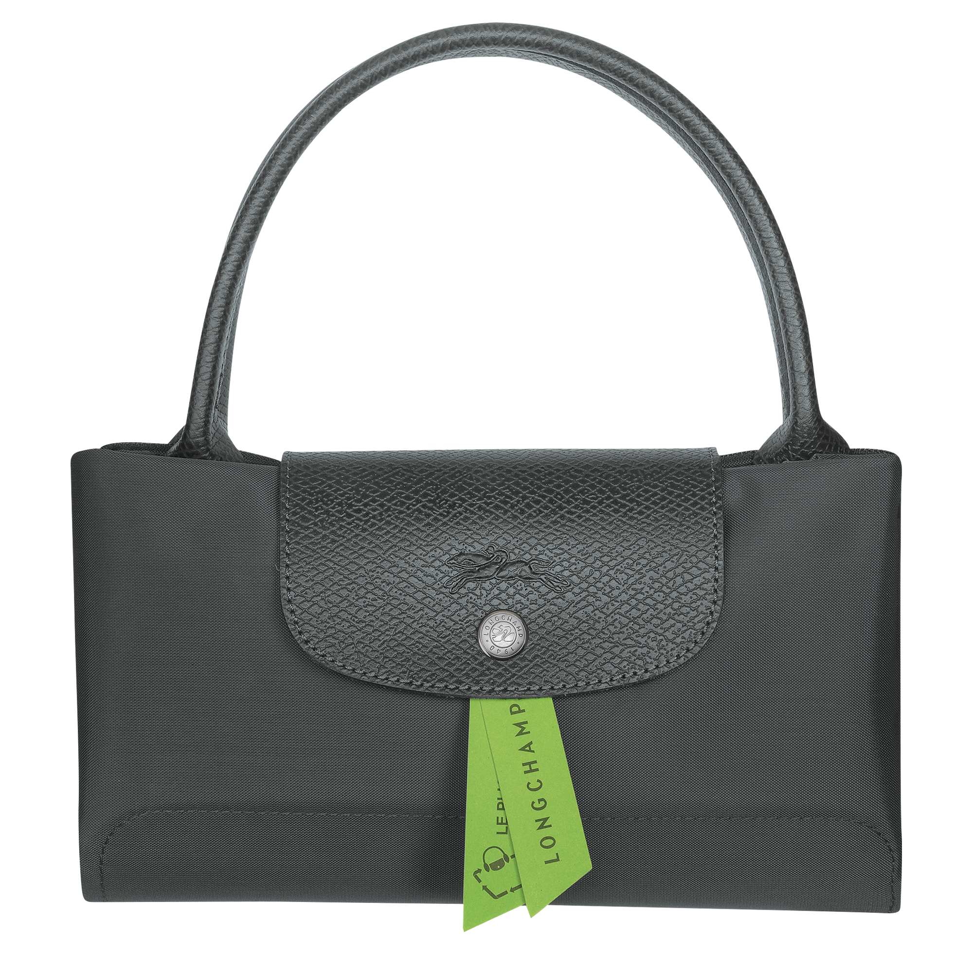 Le Pliage Green Handbag M, Graphite