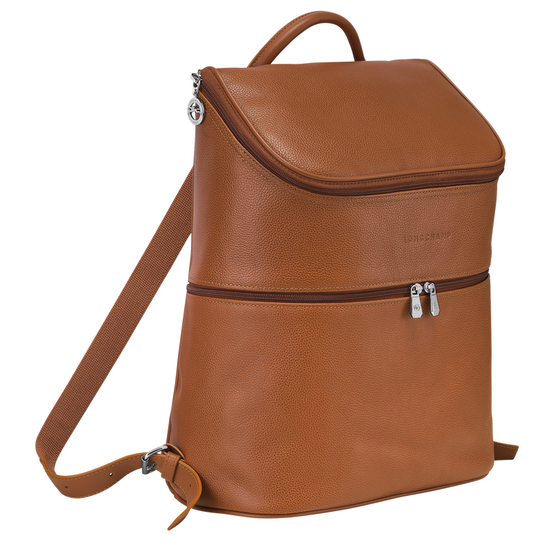 Le Foulonn&eacute; Backpack , Caramel - Leather  - View 3 of  5