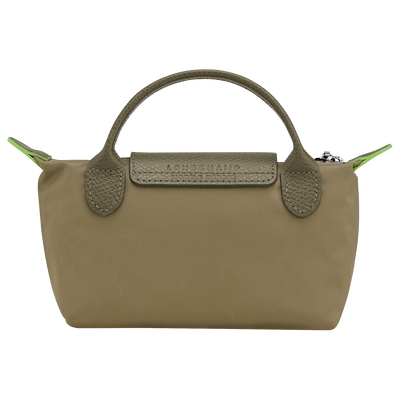 Le Pliage Green Pouch with handle, Artichoke