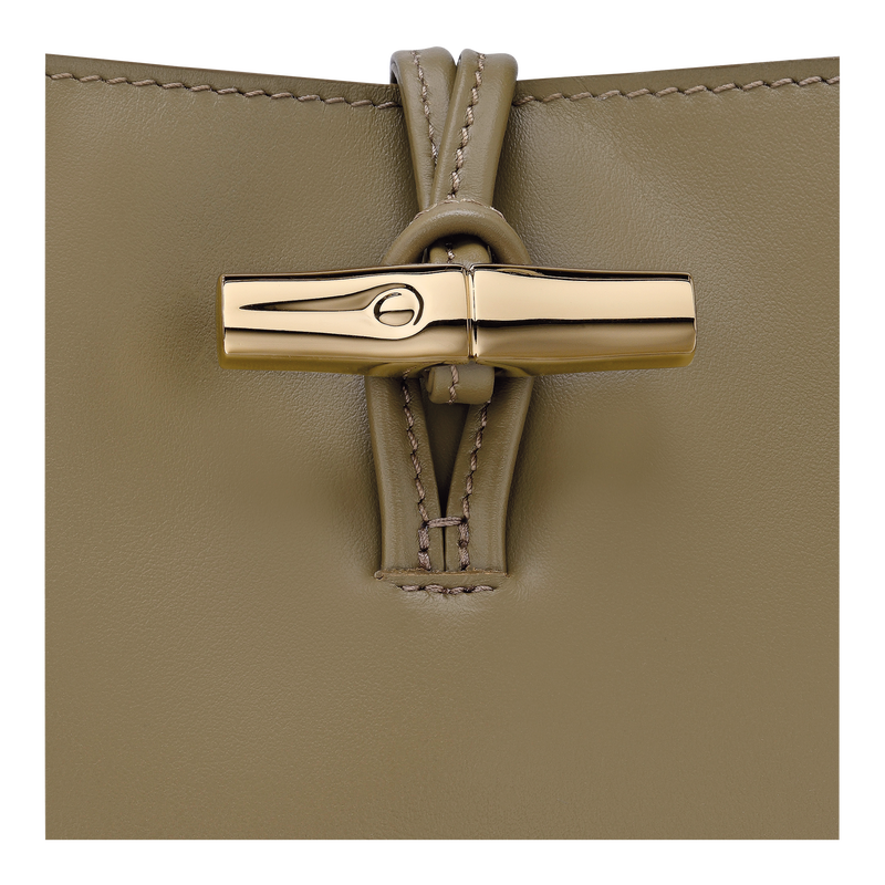 Le Roseau XS Bucket bag , Olive - Leather  - View 6 of  6