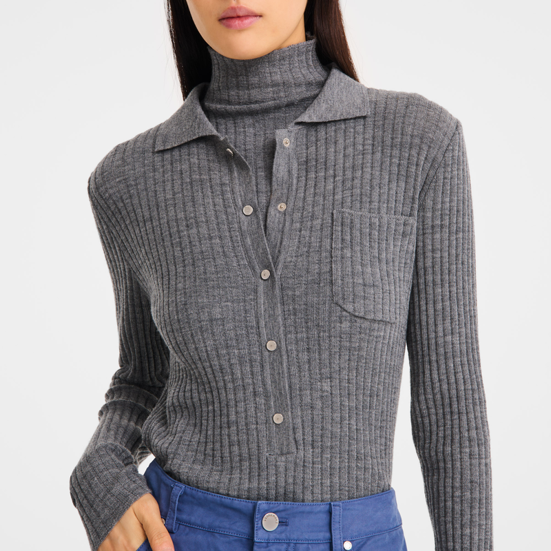 Top , Grey - Knit  - View 3 of  5