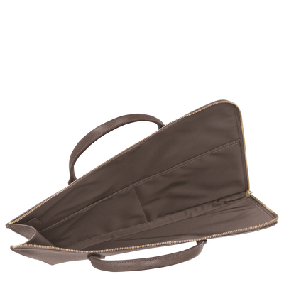 Le Foulonné Briefcase S, Taupe