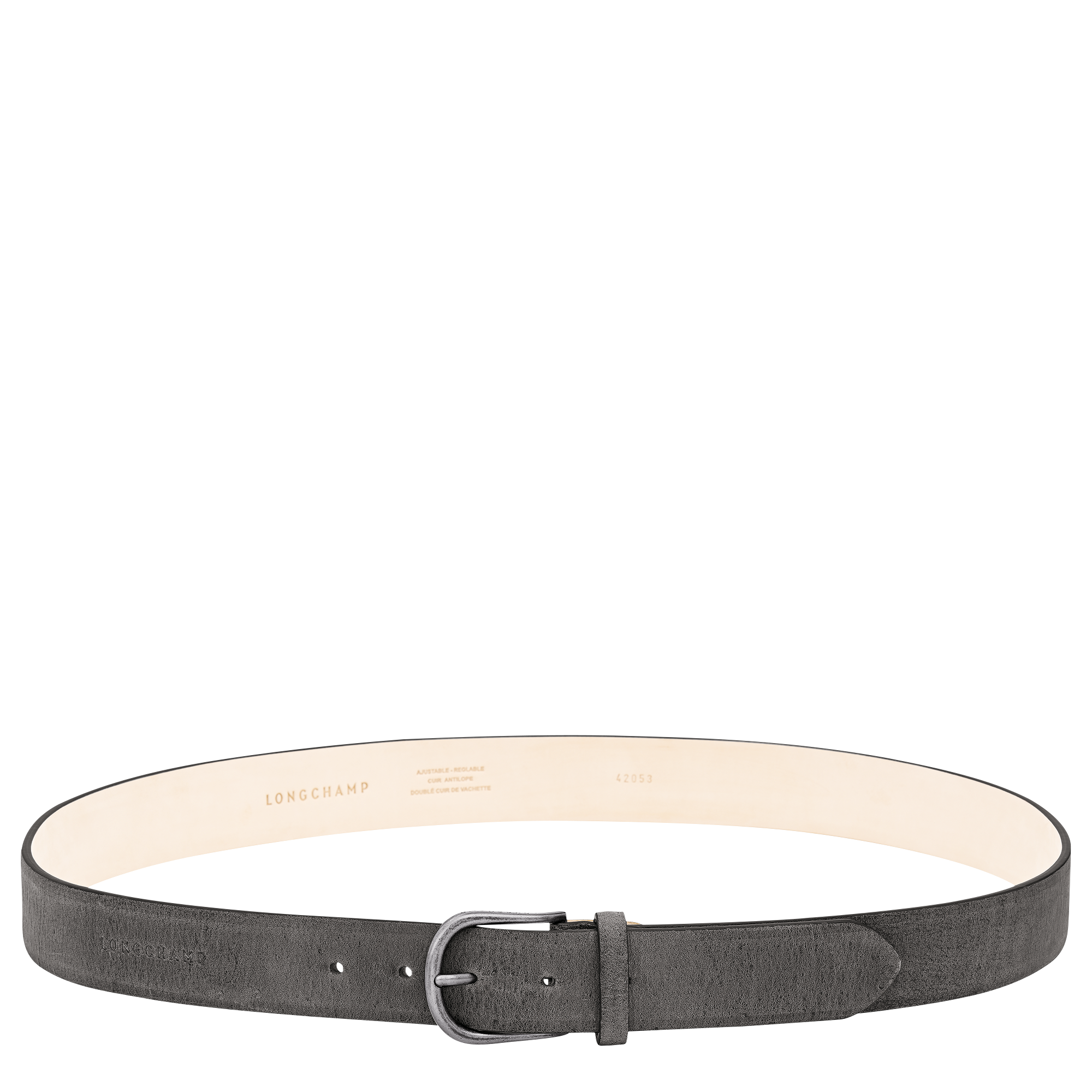 null Men's belt, Graphite