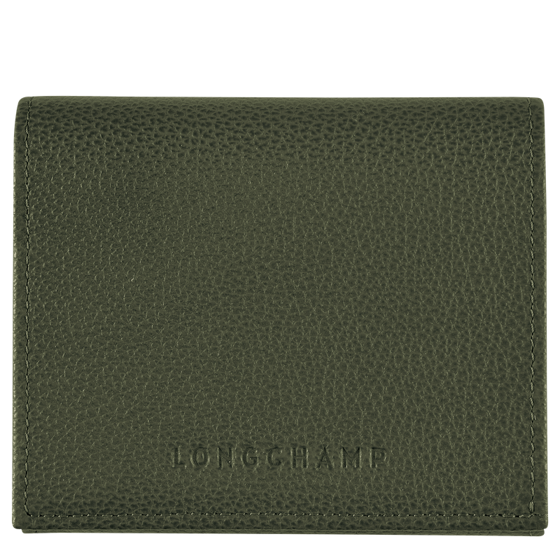 Le Foulonné Coin purse , Khaki - Leather  - View 1 of  2