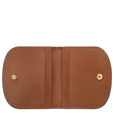 Épure Card holder, Cognac
