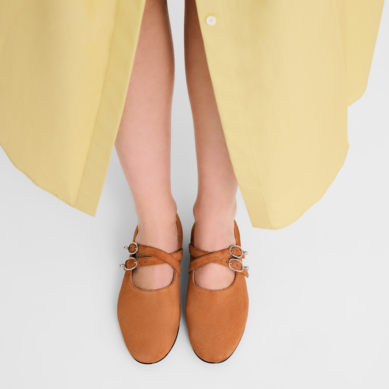 Le Foulonn&eacute; Ballerinas , Amber - Leather  - View 2 of  5