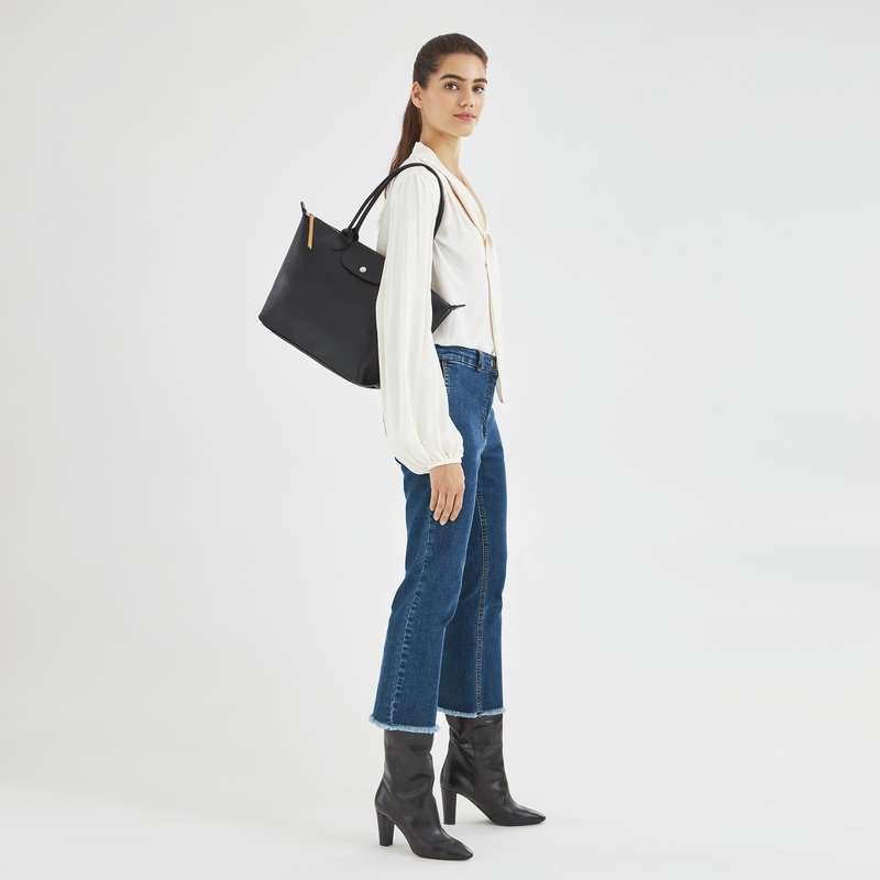 Le Pliage City M Tote bag Black Canvas Longchamp TH