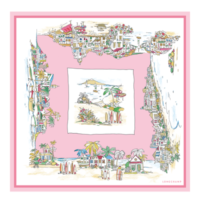 Vivement l'Et&eacute; Silk scarf 70 , Ballerina - Silk