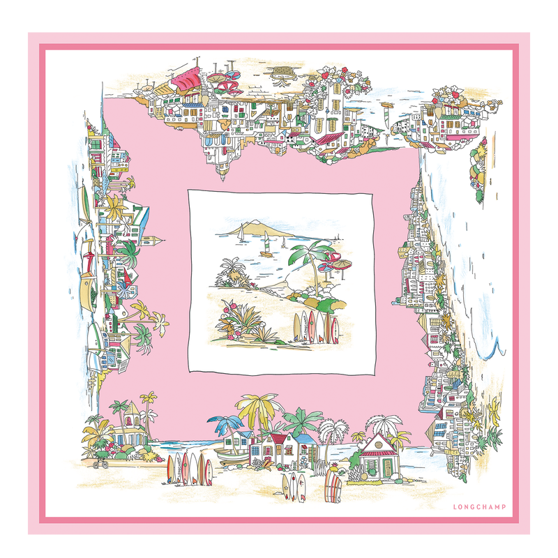 Vivement l'Et&eacute; Silk scarf 70 , Ballerina - Silk  - View 1 of  2