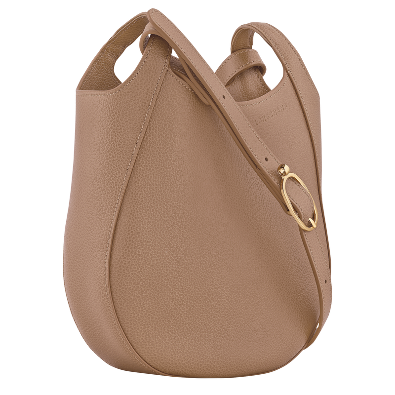Le Foulonné S Crossbody bag , Biscuit - Leather  - View 3 of  4