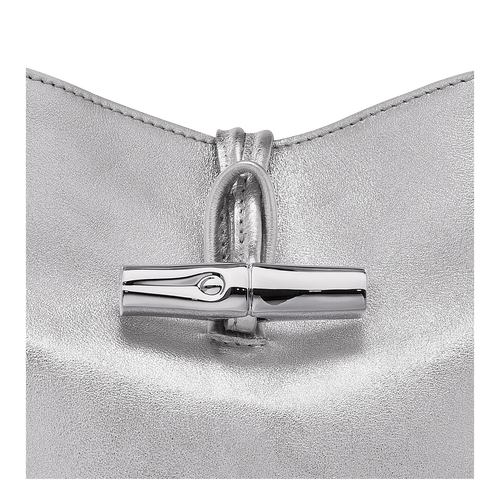 Roseau XS Bucket bag , Silver - Leather - View 6 of  6