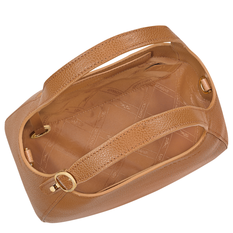 Le Foulonn&eacute; S Handbag , Pecan - Leather  - View 5 of  6