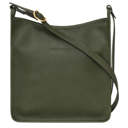 Le Foulonné M Crossbody bag , Khaki - Leather