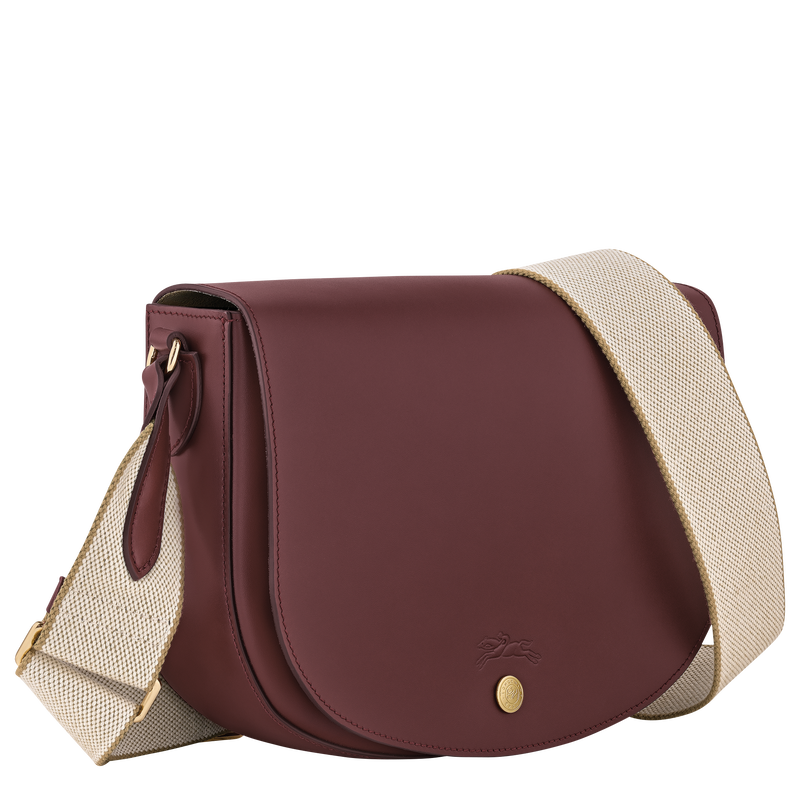 Épure M Crossbody bag , Burgundy - Leather  - View 3 of  5