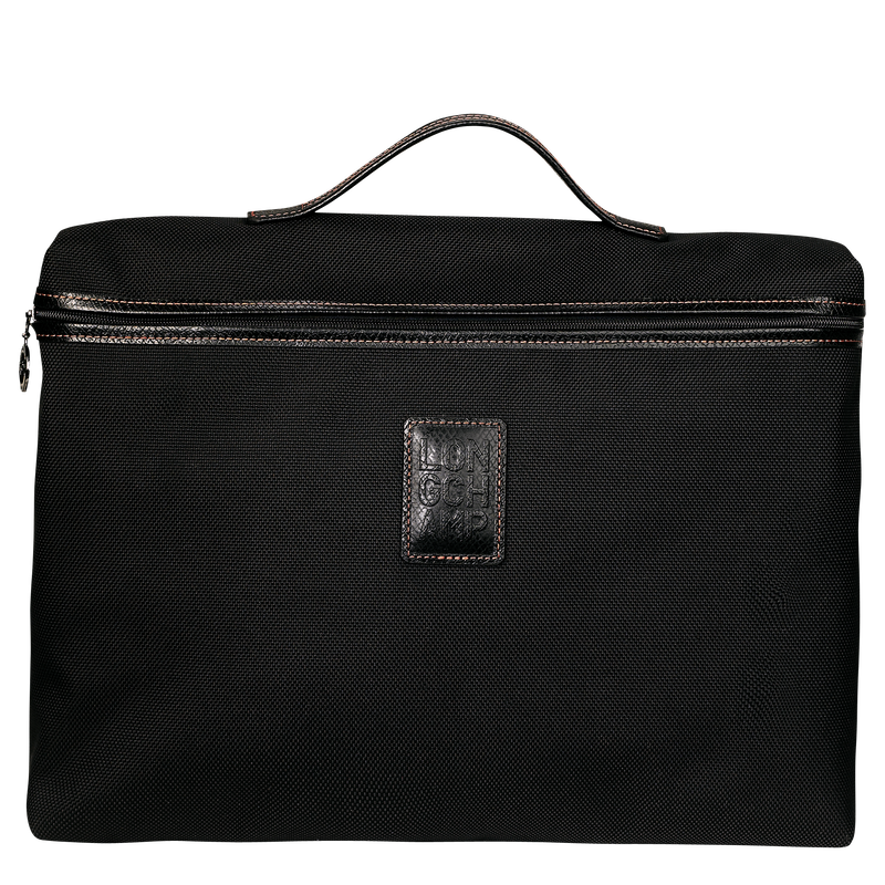 Boxford S Briefcase , Black - Recycled canvas  - View 1 of  4