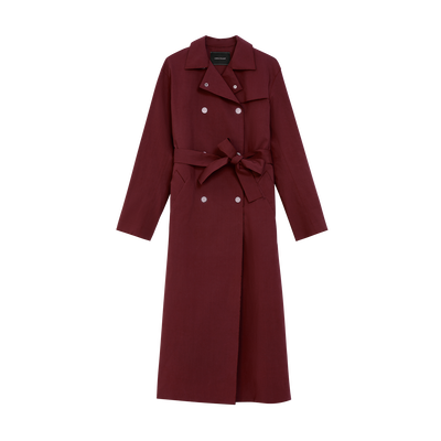 Trench coat, Burgundy