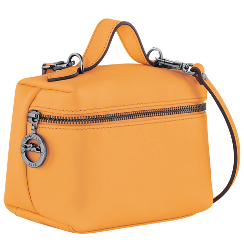 Le Pliage Xtra XS Vanity , Apricot - Leather - View 3 of  5