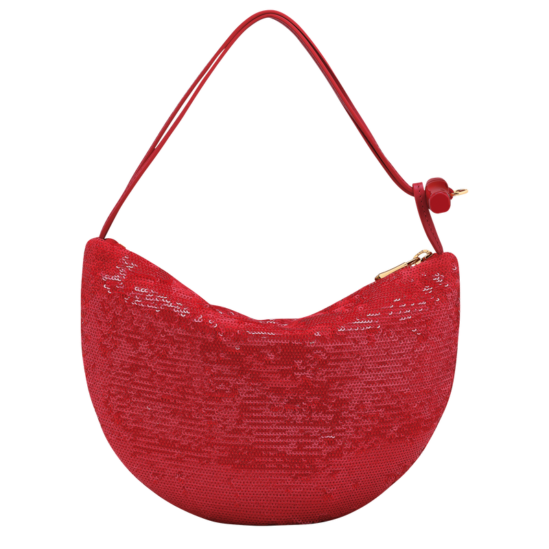 Le Roseau Clutch , Red - Canvas  - View 4 of  6