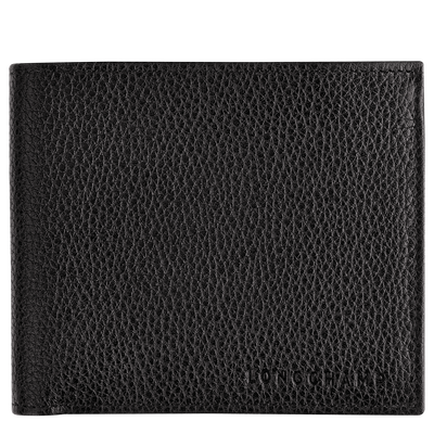 Le Foulonn&eacute; Wallet , Black - Leather