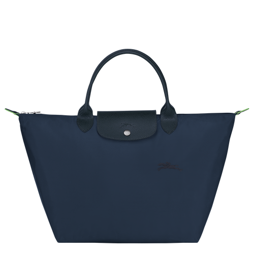 Le Pliage Green M Handbag , Navy - Recycled canvas - View 1 of  5