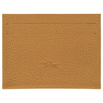 Le Foulonné Card holder , Nutmeg - Leather
