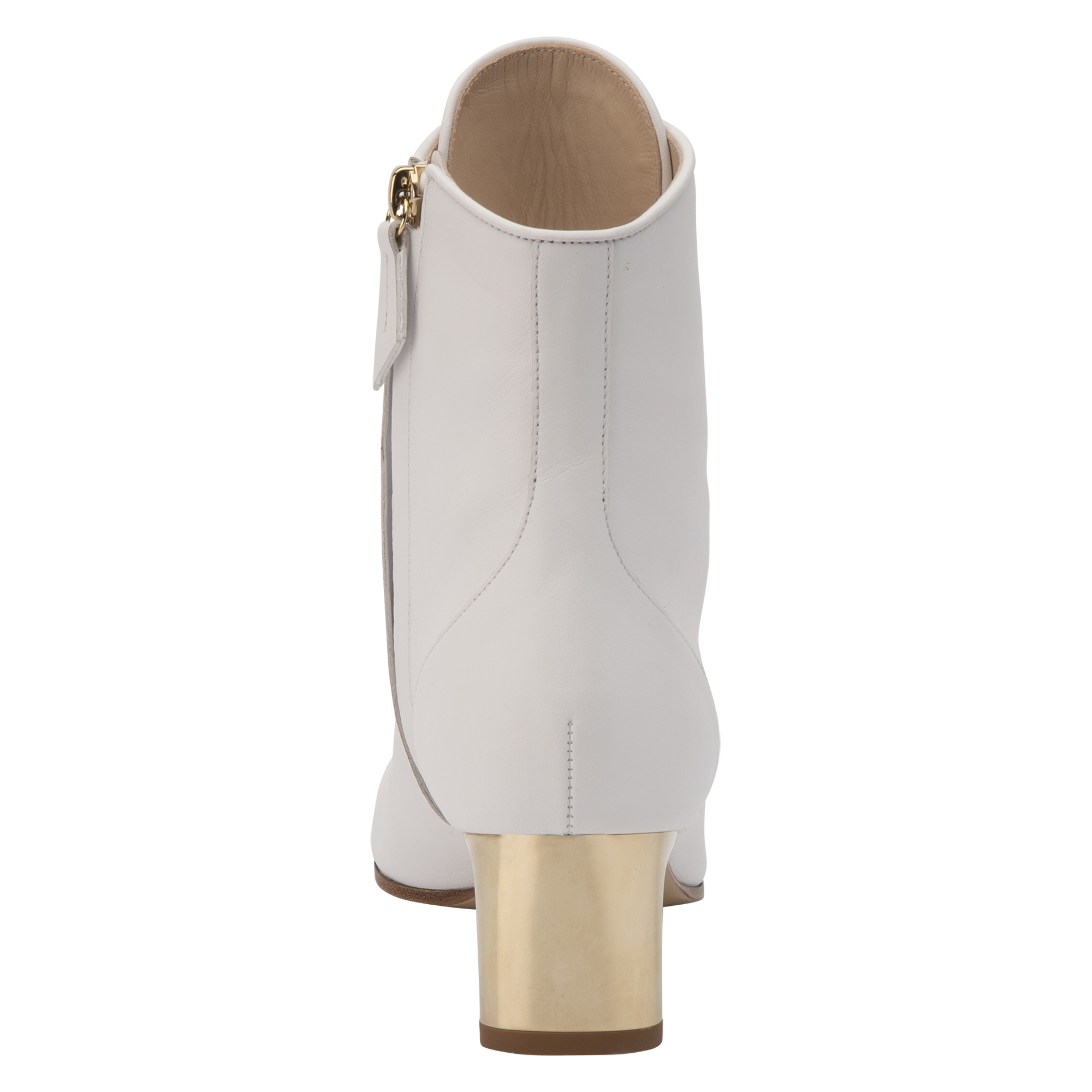 La Patineuse High heel low boots, White