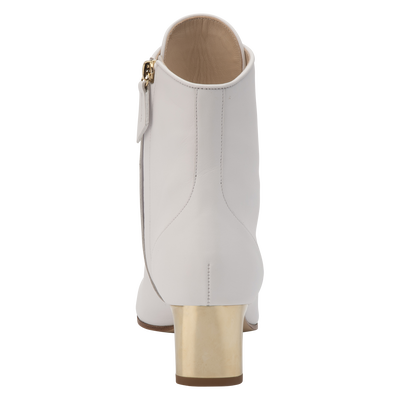 La Patineuse High heel low boots, White