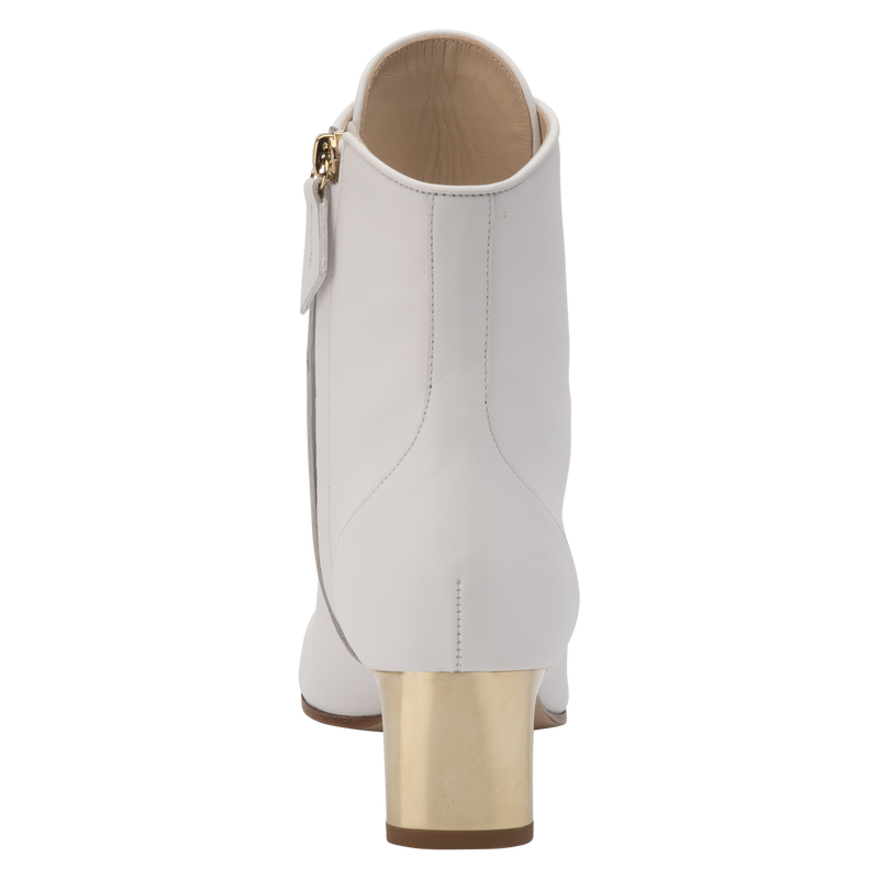 La Patineuse High heel low boots , White - Leather  - View 4 of  5