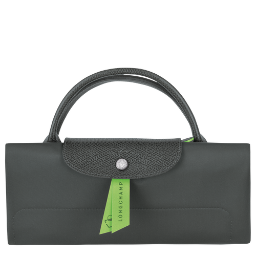 Le Pliage Green M Travel bag , Graphite - Recycled canvas - View 7 of  7