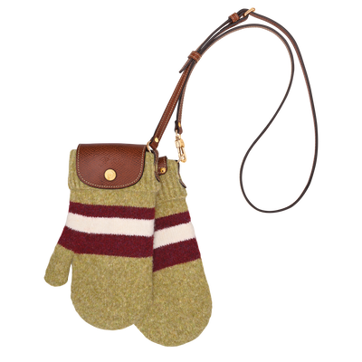 Le Pliage Collection Mittens bag XS, Pistachio/Burgundy