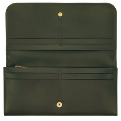 Box-Trot Continental wallet , Khaki - Leather
