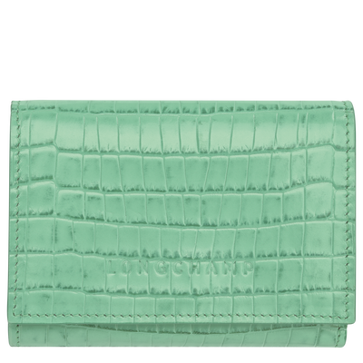Longchamp Pocket Compact wallet , Mint - Leather