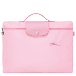 Le Pliage Green S Briefcase , Pink - Recycled canvas