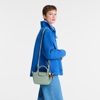 Le Pliage Xtra Handbag , Celadon - Leather