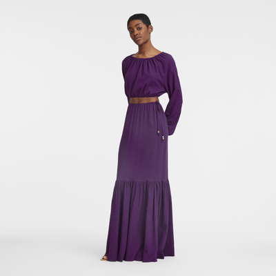 null Long skirt, Violet