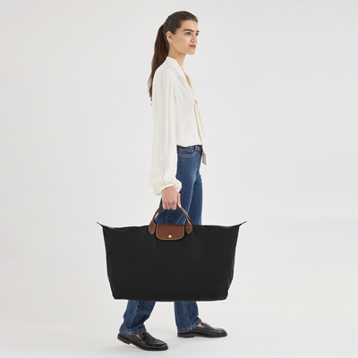 Le Pliage Original XL Travel bag , Black - Recycled canvas