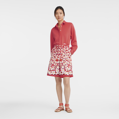 Bermuda shorts , Strawberry - Gabardine