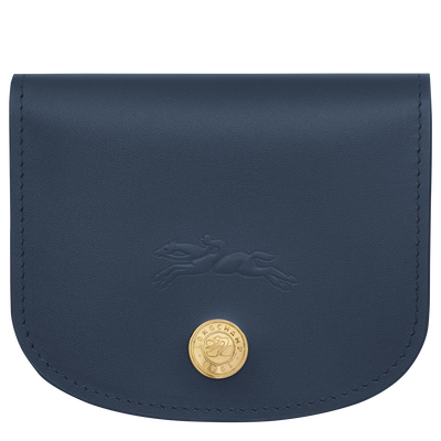 &Eacute;pure Card holder , Navy - Leather