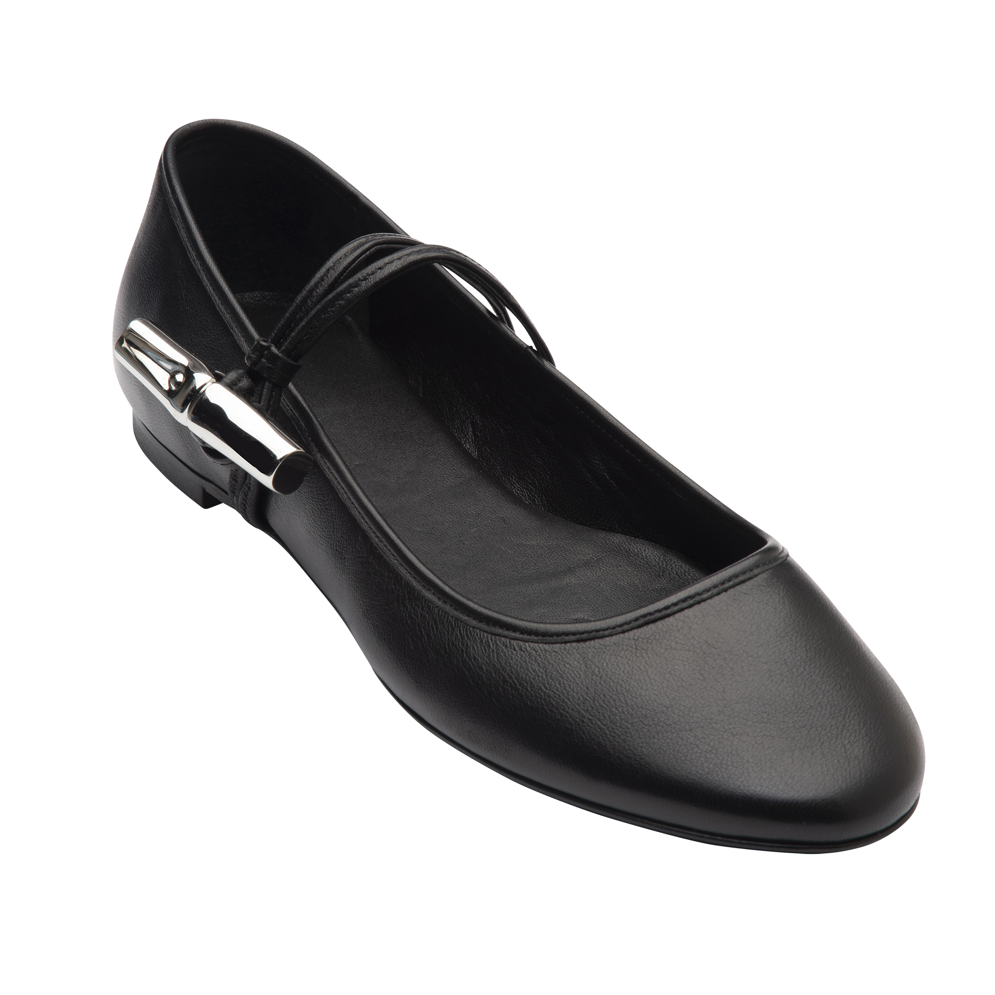 Ballerinas, Black - View 2 of 
        5 - zoom in Le Roseau Ballerinas, Black