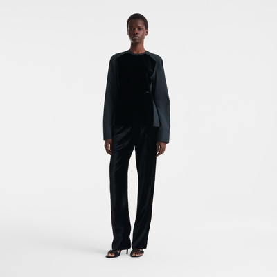 Blouse , Black - Velvet
