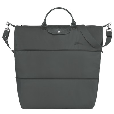 Le Pliage Green Travel bag expandable , Graphite - Recycled canvas