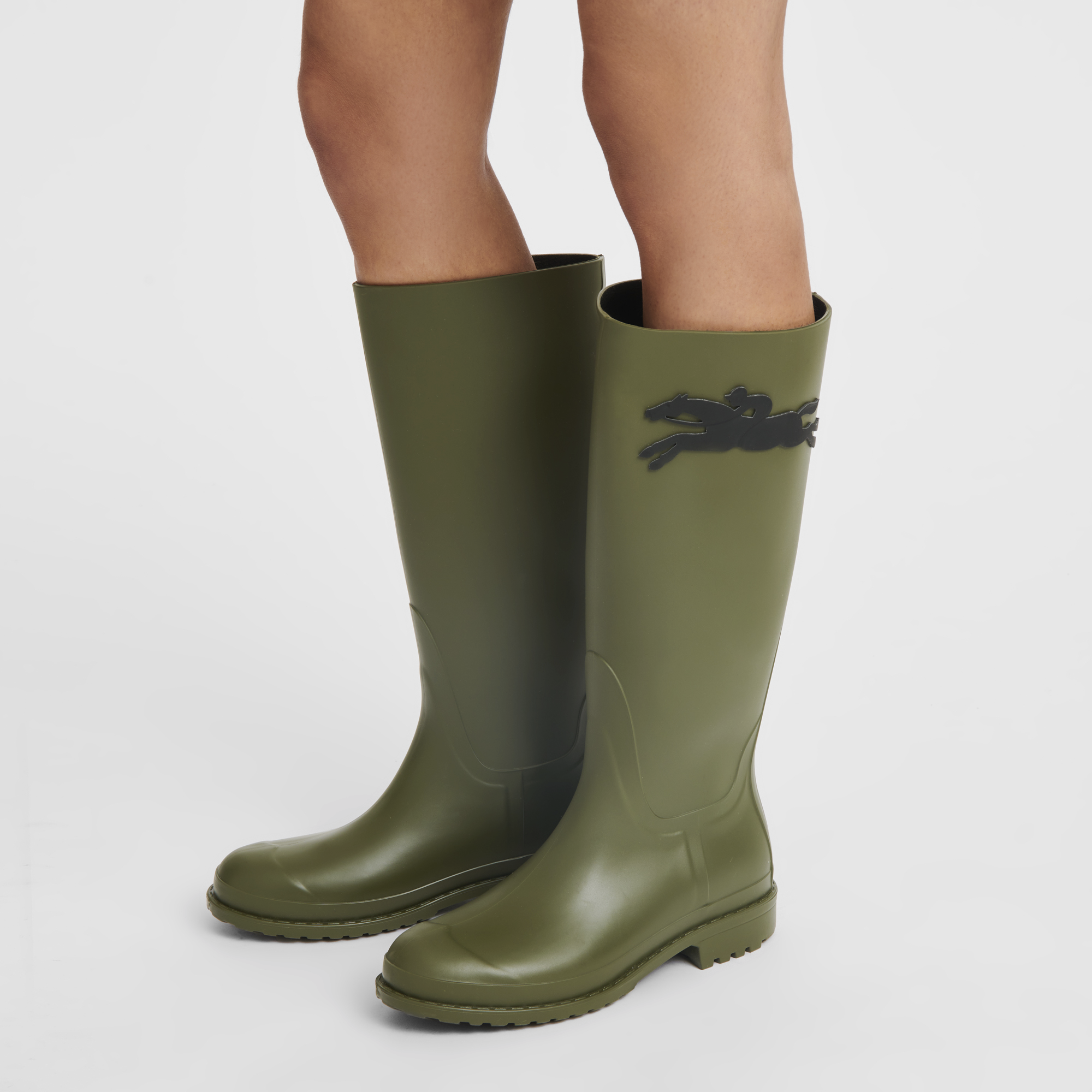 Flat boots, Khaki - View 2 of
4 - zoom in Cheval Longchamp Flat boots, Khaki