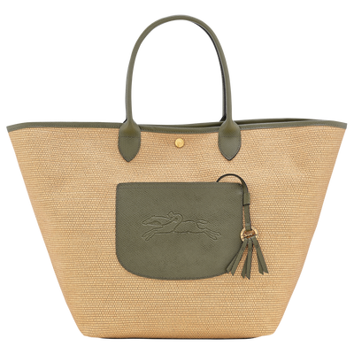 Le Pliage Collection L Basket bag , Artichoke - Canvas