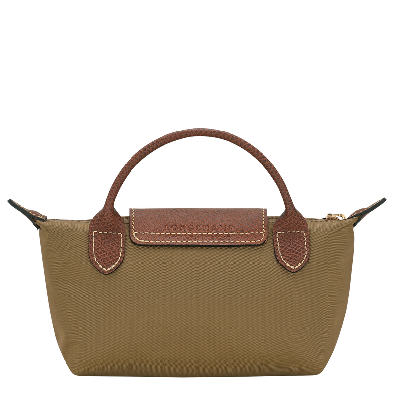 Le Pliage Original Pouch with handle , Olive - Recycled canvas  - View 3 of  5